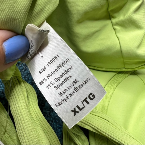 L Space Pointelle Rib Camellia Bikini Top in Mojito - Picture 8 of 8